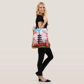 Tokyo Japan  Kunst Reizen Illustratie Tote Bag (Op model)