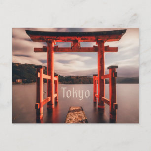 Tokyo Japan Lake Mountains Briefkaart