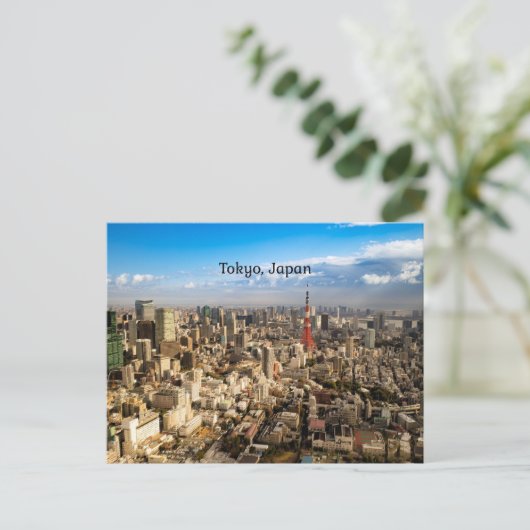 Tokyo, Japan luchtfoto uitzicht Briefkaart (Staand voorkant)
