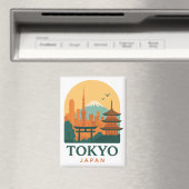 Tokyo Japan Magnet – Minimalist Travel Souvenir  (Insitu (Vaatwasser))