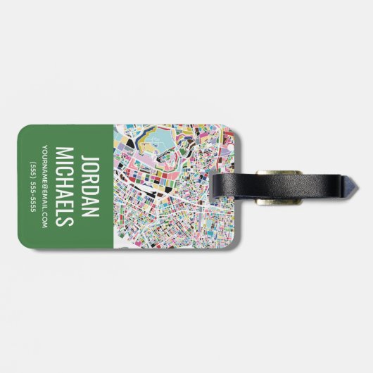 Tokyo Japan Map Bagagelabel (Achterkant horizontaal)