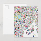 Tokyo Japan Map Briefkaart (Voorkant / Achterkant)