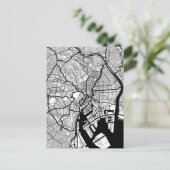 Tokyo Japan Map Briefkaart (Staand voorkant)