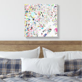 Tokyo Japan Map Canvas Afdruk (Insitu (Slaapkamer))