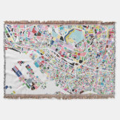 Tokyo Japan Map Deken (Voorkant)