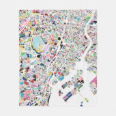 Tokyo Japan Map Fleece Deken (Voorkant)