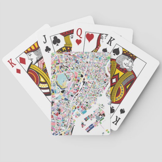 Tokyo Japan Map Pokerkaarten (Achterkant)