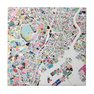 Tokyo Japan Map Tegeltje