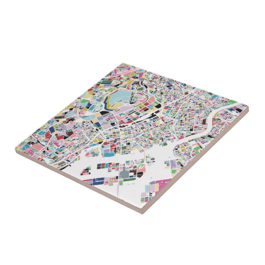 Tokyo Japan Map Tegeltje (Zijkant)