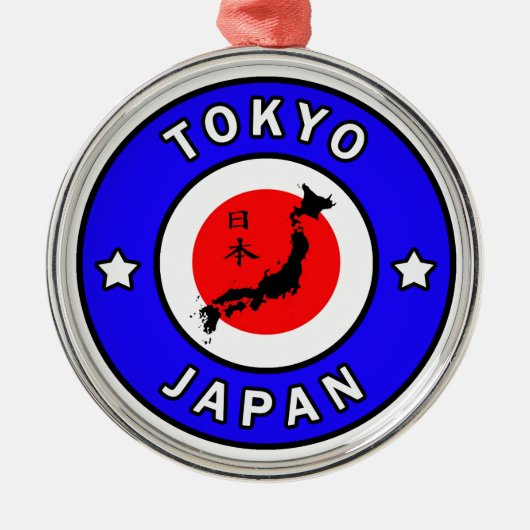 Tokyo Japan Metalen Ornament (Voorkant)