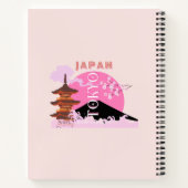 Tokyo Japan Reiskunst, Retro Reiskunst, Roze Notitieboek (Achterkant)