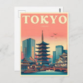 Tokyo Japan reizen  geschenken Briefkaart (Voorkant / Achterkant)