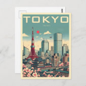 Tokyo Japan reizen  geschenken Briefkaart (Voorkant / Achterkant)