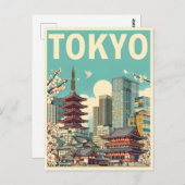 Tokyo Japan reizen  geschenken Briefkaart (Voorkant / Achterkant)