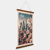 Tokyo Japan reizen geschenken Hangend Wandkleed (Gebogen)