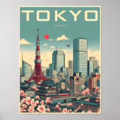 Tokyo Japan reizen  geschenken Poster (Voorkant)