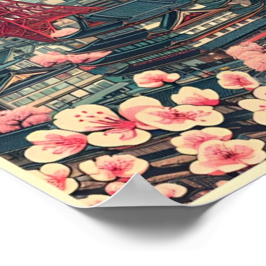 Tokyo Japan reizen  geschenken Poster (Hoek)