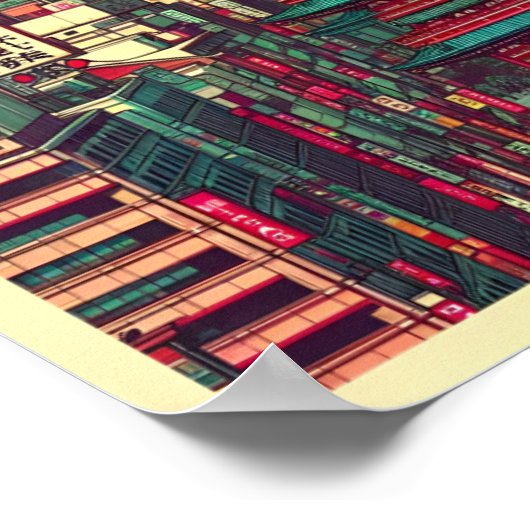 Tokyo Japan reizen  geschenken Poster (Hoek)