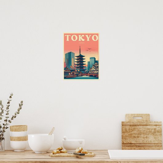 Tokyo Japan reizen  geschenken Poster (Keuken)