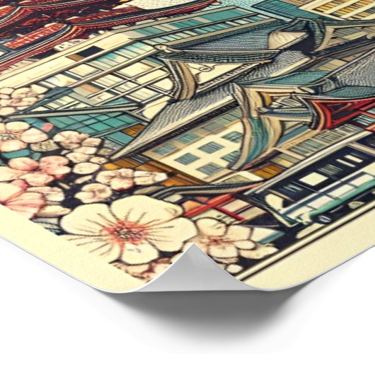 Tokyo Japan reizen  geschenken Poster (Hoek)