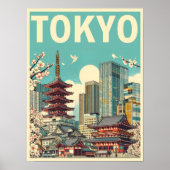 Tokyo Japan reizen  geschenken Poster (Voorkant)