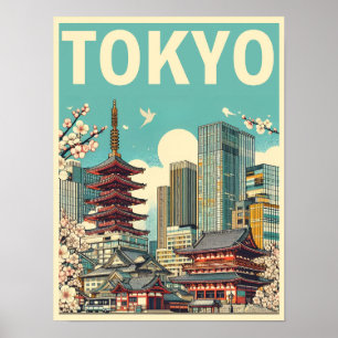 Tokyo Japan reizen  geschenken Poster