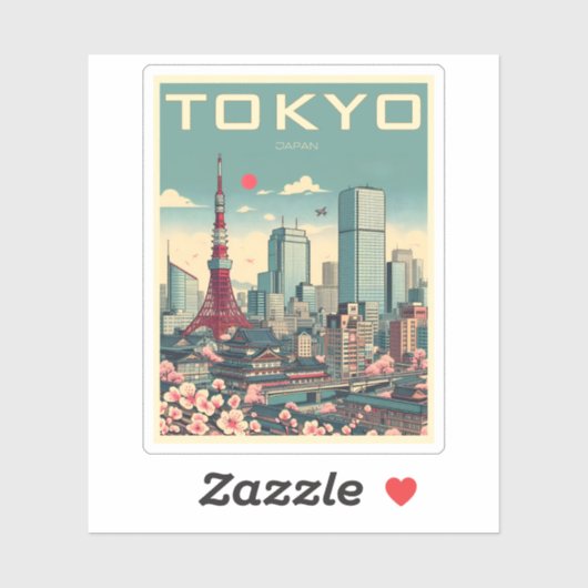 Tokyo Japan reizen  geschenken Sticker (Vel)