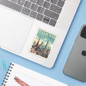 Tokyo Japan reizen  geschenken Sticker (Laptop met iPhone)