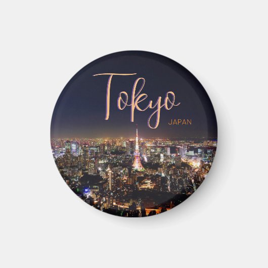 Tokyo Japan Schilderachtig magneet Souvenir Mement (Voorkant)