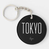 Tokyo Japan Simple Souvenir Minimal Type Sleutelhanger (Voorkant)
