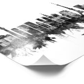 Tokyo Japan Skyline BW Foto Afdruk (Hoek)