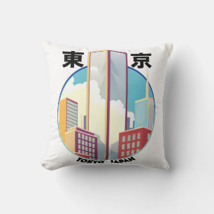 Tokyo Japan Stadsgezicht logo Kussen