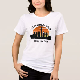 Tokyo Japan Sunset Custom Trip Dames Tri-Blend Shirt
