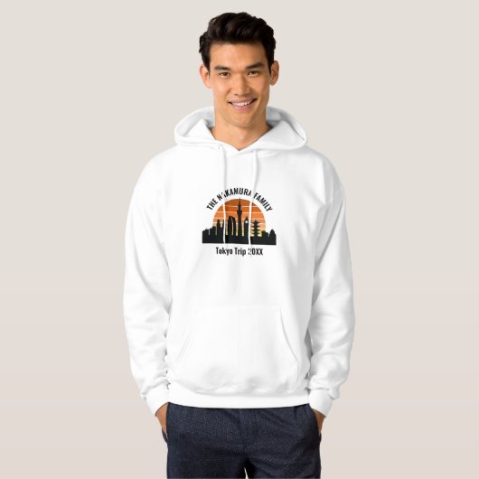 Tokyo Japan Sunset Custom Vacation Hoodie (Voorkant volledig)