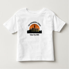 Tokyo Japan Sunset Custom Vacation Kinder Shirts