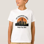 Tokyo Japan Sunset Custom Vacation Kinder T-shirt (Voorkant)