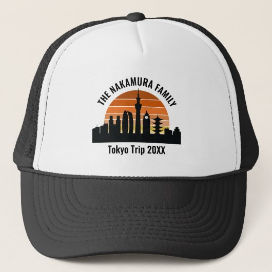 Tokyo Japan Sunset Custom Vacation Trucker Pet (Voorkant)