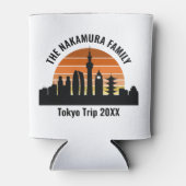 Tokyo Japan Sunset Custom Vakantie Souvenir Blikjeskoeler (Voorkant)