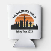 Tokyo Japan Sunset Custom Vakantie Souvenir Blikjeskoeler (Achterkant)