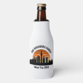 Tokyo Japan Sunset Custom Vakantie Souvenir Flesjeskoeler (Fles Voorkant)