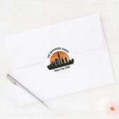Tokyo Japan Sunset Custom Vakantie Souvenir Ronde Sticker (Envelop)