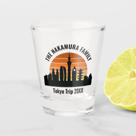 Tokyo Japan Sunset Custom Vakantie Souvenir Shot Glas