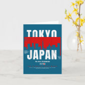 Tokyo Japan The Land Of The Rising Sun Original St Kaart (Gele Bloem)