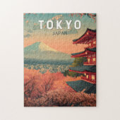 Tokyo Japan Travel Art Vintage Legpuzzel (Verticaal)