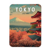 Tokyo Japan Travel Art Vintage Magneet (Verticaal)