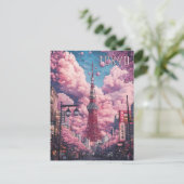 Tokyo Japan Travel Briefkaart (Staand voorkant)