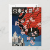  Tokyo Japan Travel Briefkaart (Voorkant / Achterkant)