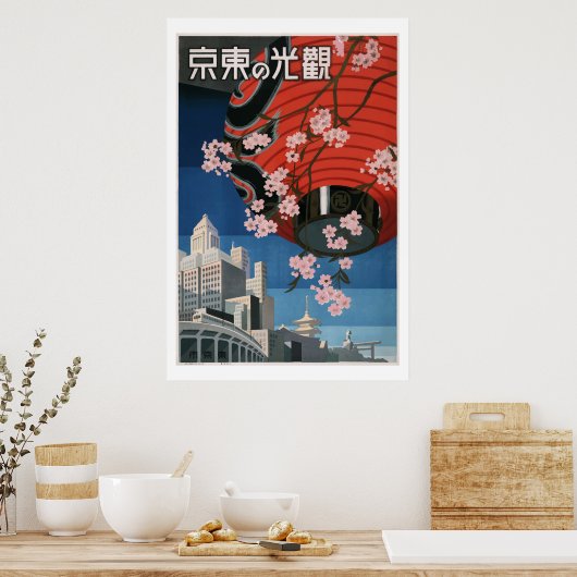  Tokyo Japan Travel Classic Poster Art 1930 (Keuken)