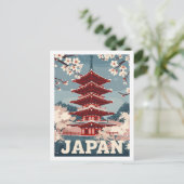 Tokyo Japan Vintage Beroemde Reisplaats Briefkaart (Staand voorkant)