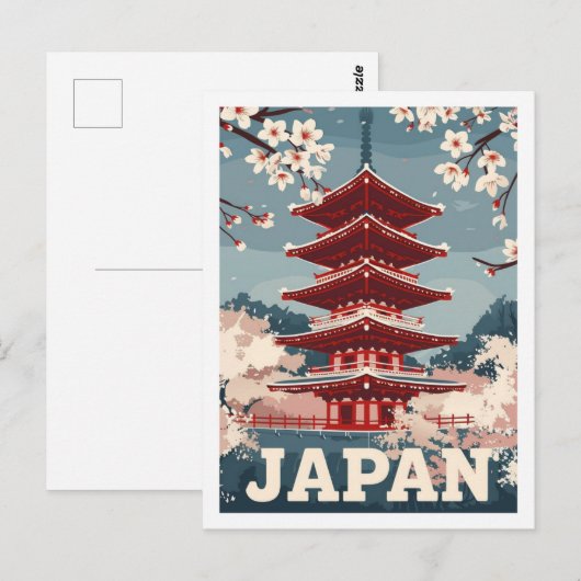 Tokyo Japan Vintage Beroemde Reisplaats Briefkaart (Voorkant / Achterkant)